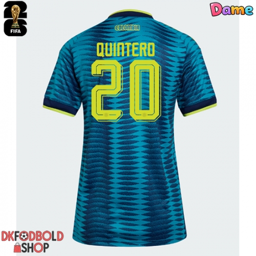 Colombia Juan Fernando Quintero #20 Udebanetrøje Dame VM 2026 Kort ærmer